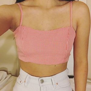 Brandy Melville red gingham Austen
